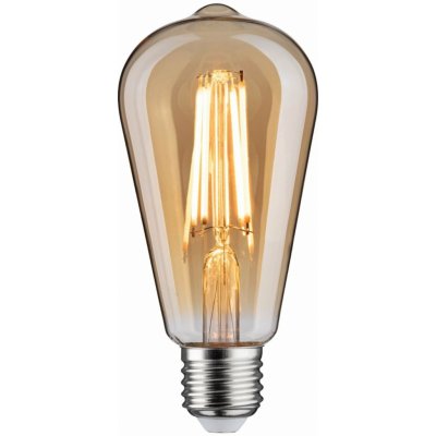 Paulmann 1879 Filament 230V 3-krokové-stmívatelné LED žárovka Rustika E27 3 Step Dim 6W 1800K stmívatelné zlatá – Zboží Mobilmania
