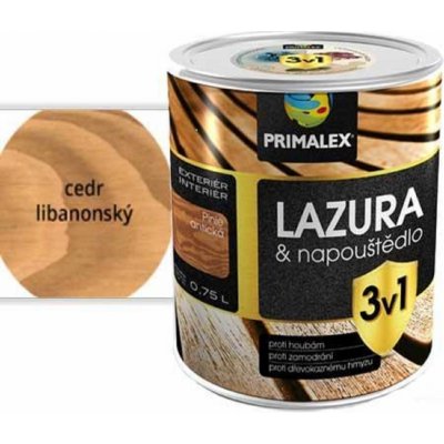 Primalex Lazura 3v1 0,75 l cedr libanonský – Zbozi.Blesk.cz