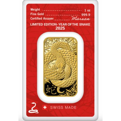 Argor-Heraeus zlatý slitek Rok Hada 2025 1 oz – Hledejceny.cz
