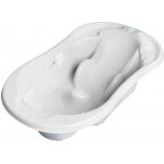 TEGA KOMFORT 2v1 Dětská anatomická vanička s výpustí šedá – Sleviste.cz