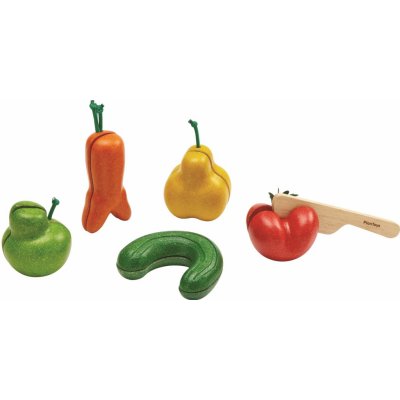PlanToys Křivé ovoce a zelenina – Zboží Dáma