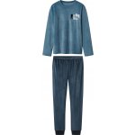Esmara plyšové pyžamo petrolejová navy modrá – Zboží Dáma