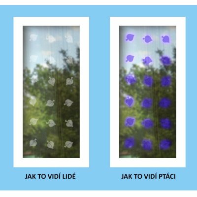 Obchod ČSO Samolepky na okna - UV listy lípy 60 ks – Hledejceny.cz