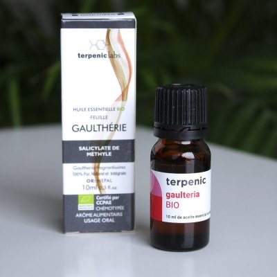 Terpenic esenciální olej Gaulterie libavka BIO vnitřní & vnější užití 10 ml