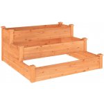 vidaXL vyvýšený záhon hnědý 120 x 120 x 56 cm masivní jedle – Zboží Mobilmania