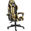 Herní křeslo VidaXL Herní židle černo-zlatá umělá kůže
