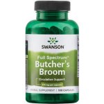 Swanson Listnatec Bodlinatý Butcher's Broom 470 mg 100 kapslí – Hledejceny.cz