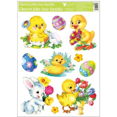 Velká okenní fólie velikonoční 30 x 42 cm – Hledejceny.cz