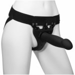 Doc Johnson Body Extensions Be Risqué Hollow Silicone Strap On Set with Rechargable Vibrating Harness – Zbozi.Blesk.cz