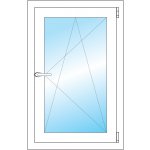 OKNA HNED 55x85 cm (550x850 mm) bílé otevíravé a sklopné pravé – HobbyKompas.cz