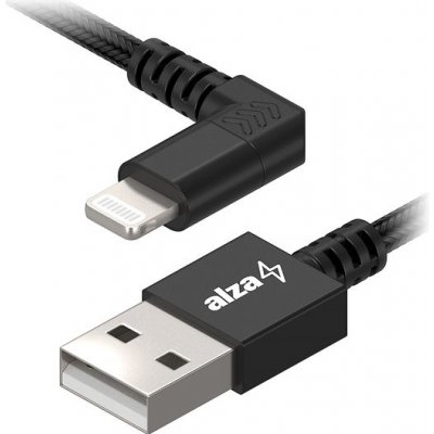 AlzaPower APW-CBMFI0191B 90Core USB-A to Lightning MFi, 1m, černý – Zboží Mobilmania