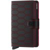 Pouzdro na doklady a karty Secrid Černá peněženka Miniwallet Fuel Black & Red