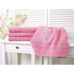 B.E.S. Petrovice osuška s výšivkou 65 x 130 levandule starorůžová – Sleviste.cz