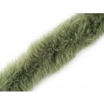 Prima-obchod Všívací oděvní / dekorační kožešina kulatá šíře 7 cm, barva 3 zelená – Sleviste.cz