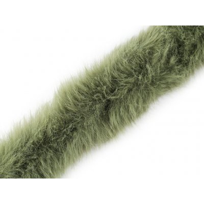 Prima-obchod Všívací oděvní / dekorační kožešina kulatá šíře 7 cm, barva 3 zelená – Sleviste.cz