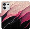 Pouzdro a kryt na mobilní telefon Xiaomi iSaprio Flip BlackPink Marble Xiaomi Redmi Note 13 5G s kapsičkami karty