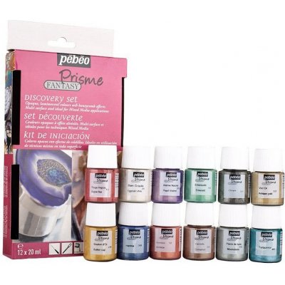 PEBEO Efektová barva Fantasy Prisme Discovery set 12 x 20 ml – Zboží Dáma