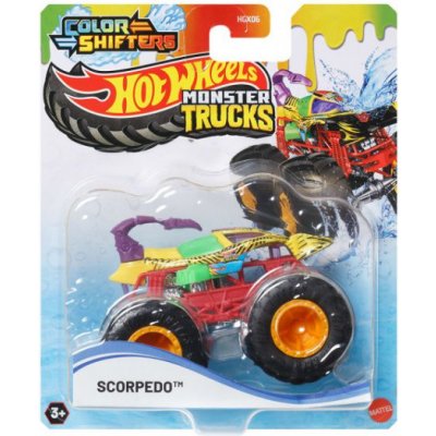 Hot Wheels Monster Trucks Colour Shifter Scorpedo – Zboží Dáma