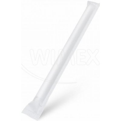 Wimex 40990 Slámka papírová bílá `JUMBO` Ø12mm x 23cm jednotlivě – Zbozi.Blesk.cz