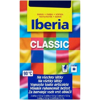 Iberia Classic Barva na textil námořnická modř tmavě modrá 2 x 12,5 g