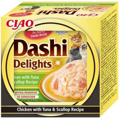 Churu Cat CIAO Dashi kuře s tuňákem a hřebenatkou 70 g – Zboží Mobilmania