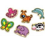 Viga Dřevěné magnety 20 ks zvířátka – Zboží Dáma