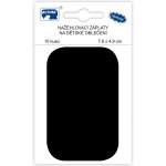 Nažehlovací záplaty malé 10 ks v balení - černá – Hledejceny.cz