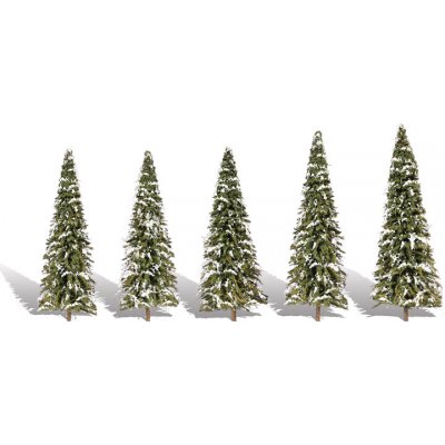 Woodland Scenics zasněžené jehličnaté stromy malé 5 ks TR3567 – Hledejceny.cz