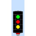 Němeček návěstidlo AŽD odjezdové Z,Č,Ž h390s – Sleviste.cz