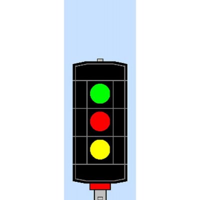 Němeček návěstidlo AŽD odjezdové Z,Č,Ž h390s – Sleviste.cz