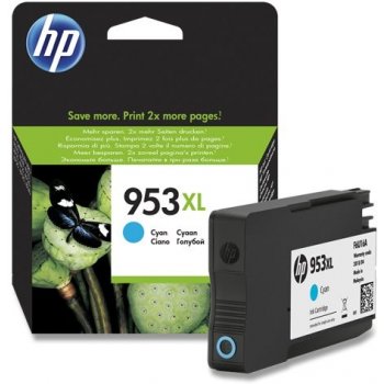 HP 953XL originální inkoustová kazeta azurová F6U16AE