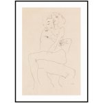 Jen tak z lásky Plakát Egon Schiele - Objímající se nahý pár Rozměr plakátu: A4 (21 x 29,7 cm) – Hledejceny.cz