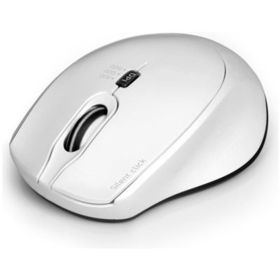 PORT CONNECT bezdrátová myš SILENT 1600DPI, bílá