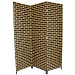 Vingo Paraván hnědé cihličky 150 x 180 cm – Sleviste.cz