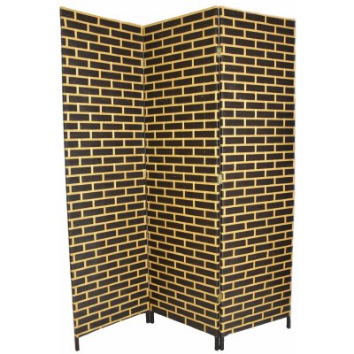 Vingo Paraván hnědé cihličky 150 x 180 cm – Sleviste.cz