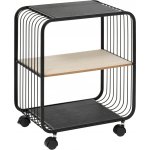 5five Simply Smart Mobilní polička NOIR, 2 úrovně, kovová, 43,3 x 28 x 53 cm černá – Sleviste.cz
