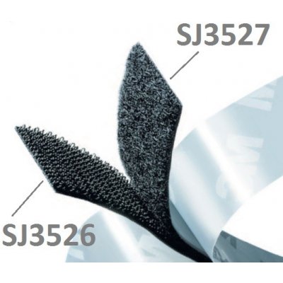 3M Hook & Loop SJ3527 černý, smyčky, 25 mm x 45,7 m – Zboží Mobilmania