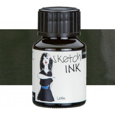 Rohrer & Klingner Sketchink Lotte lahvičkový inkoust černý 50 ml RK42700050 – Zboží Dáma