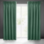 Pierre Cardin ZATEMŇOVACÍ ZÁVĚS NA PÁSCE PIERRE CARDIN SIBEL 140X270 CM TMAVĚZELENÁ – Sleviste.cz