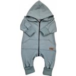 Kazum Dětský teplákový overal bez šlapek s odepínatelnou kapucí mátová – Zboží Mobilmania
