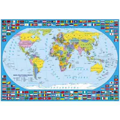 Derform podložka na stůl oboustranná matematika a mapa světa PL – Zboží Mobilmania