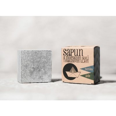 Sapunoteka Soap Sea Salt Mint Anise & Charcoal mýdlo 115 g – Zboží Dáma
