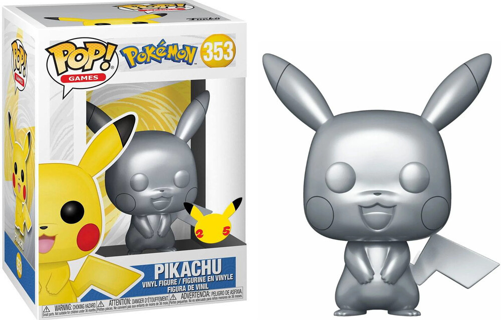 Funko Pop! Pokémon Pikachu Silver Edition