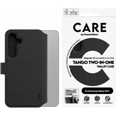 PanzerGlass Care Tango 2v1 Wallet QI Samsung Galaxy S25+ černé CRRFTWLG37942 – Hledejceny.cz