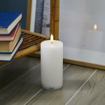 SIRIUS Dobíjecí LED svíčka Sille bílá 7,5 x 15 cm – Hledejceny.cz