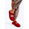 Dámské bačkory a domácí obuv Big Star Shoes domácí pantofle KK276022 červená
