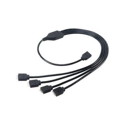 Akasa RGB LED splitter - prodlužovací pásek, AK-CBLD04-50BK – Zboží Živě