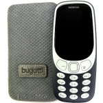 Bugatti Kožené Perfect Scale tmavě šedé Nokia 3310 2017 – Zboží Mobilmania