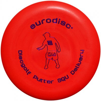 Eurodisc Discgolf Putter SQU červený