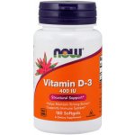 Now Foods Vitamin D3 400 IU 180 softgel kapslí – Hledejceny.cz